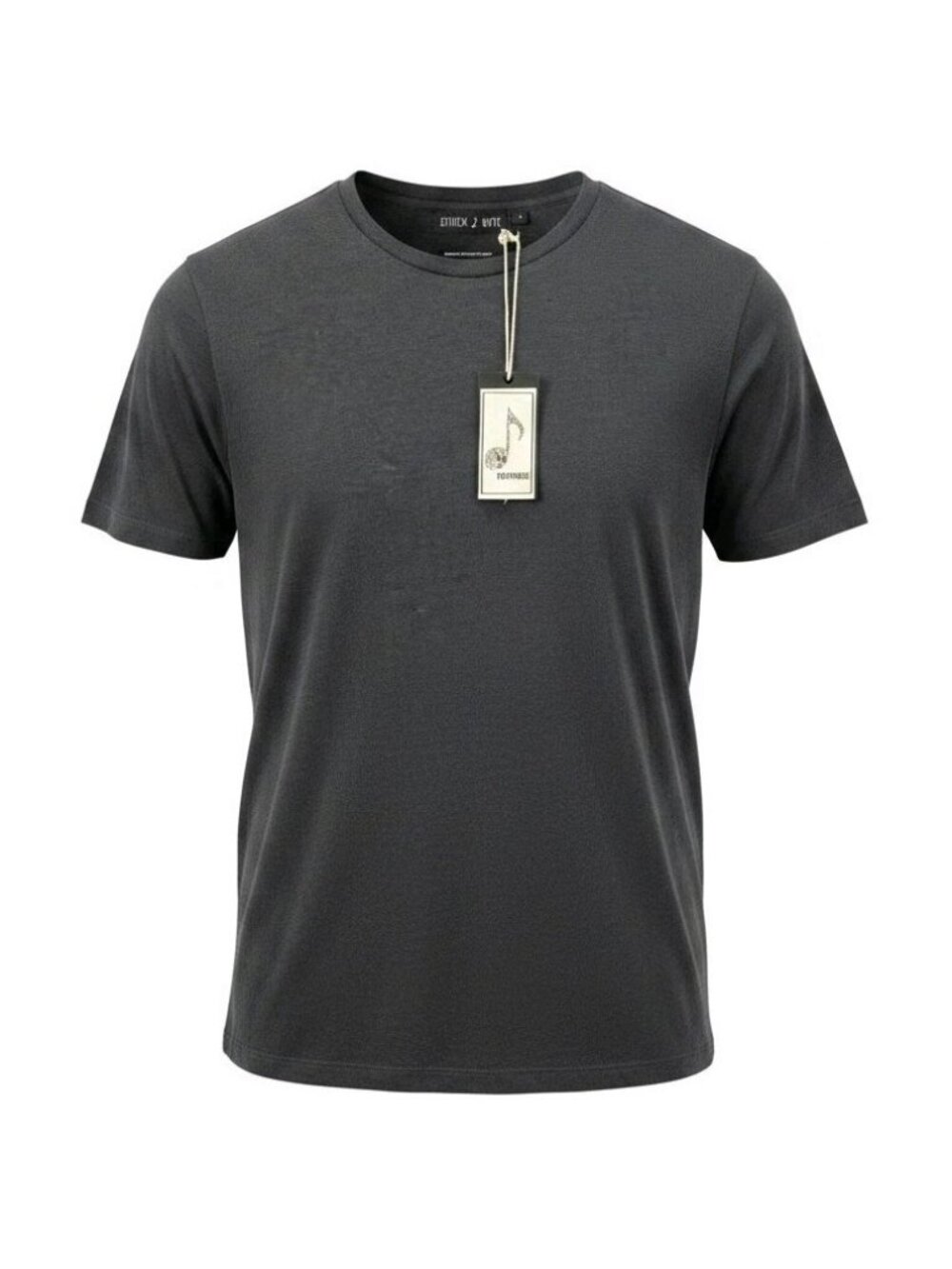 Stitch Note Mens Linen Cotton Blend Short Sleeve Crew Neck Tshirt Sz Small Black